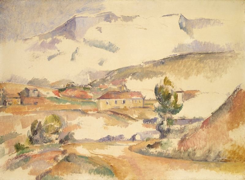 Montagne Sainte-Victoire Seen Near Gardanne by Paul Cézanne