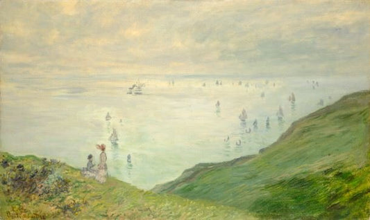 Cliffs At Pourville by Claude Oscar Monet