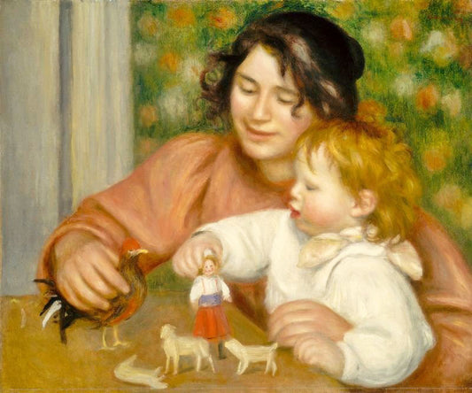 Child With Toys; Gabrielle And The Artist’S Son by Pierre Auguste Renoir