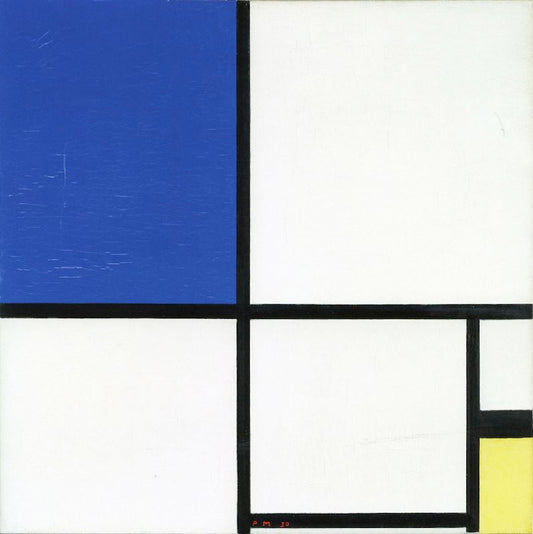 Composition No. Ii With Blue And Yellow by Piet Mondrian