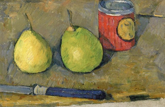 Pears And Knife by Paul Cézanne