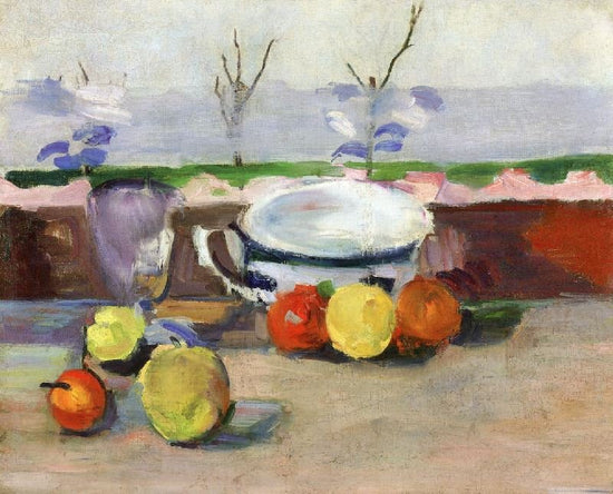 Cup, Glass And Fruit Iii by Paul Cézanne