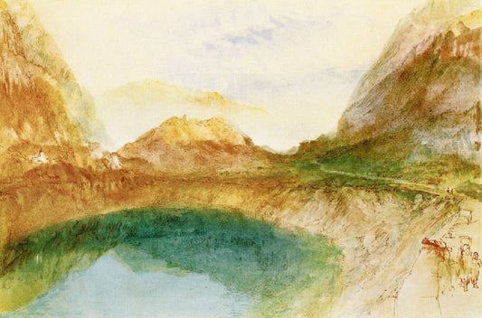 A Swiss Lake Scene, Possibly Brienz by Joseph Turner
