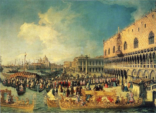 Reception Of The Imperial Ambassador At The Doge’S Palace by Canaletto