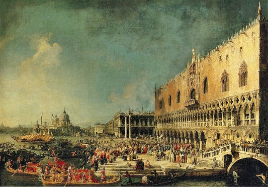 Arrival Of The French Ambassador At The Doge’S Palace by Canaletto