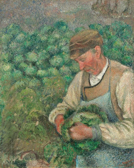 The Gardener - Old Peasant With Cabbage by Camille Pissarro