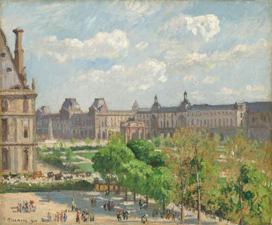 Place Du Carrousel, The Tuileries Gardens by Camille Pissarro