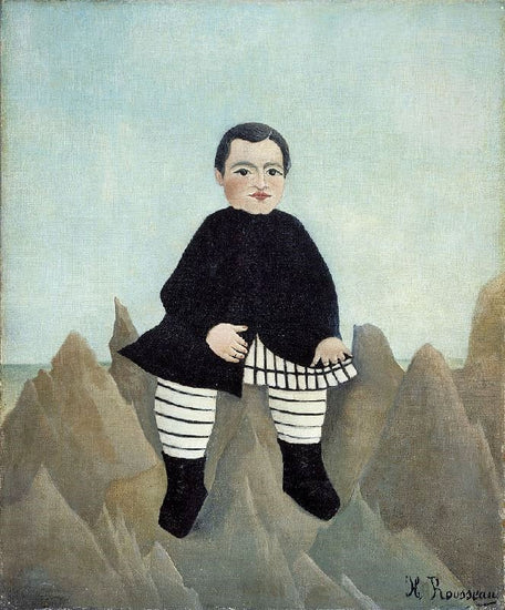 Boy On The Rocks by Henri Rousseau