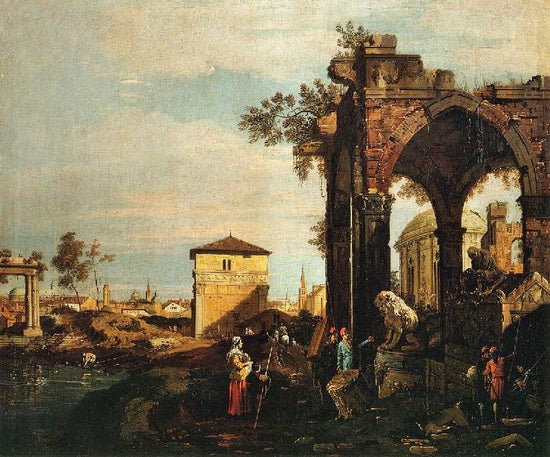 Landscape With Ruins by Canaletto