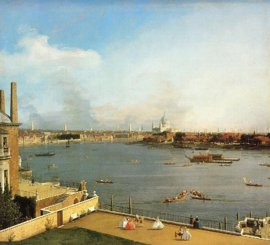 The Thames And The City Of London From Richmond House by Canaletto