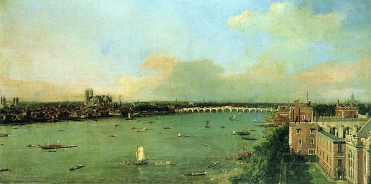 The Thames With St. Paul’S Cathedral by Canaletto