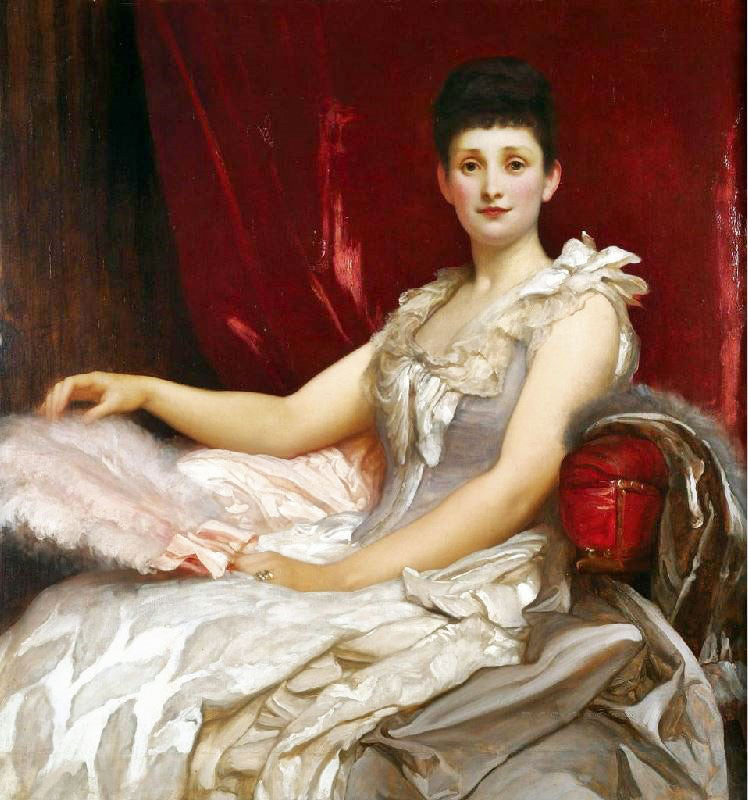 Portrait Of Amy Augusta, Lady Coleridge by Sir Frederic Lord Leighton