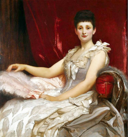 Portrait Of Amy Augusta, Lady Coleridge by Sir Frederic Lord Leighton