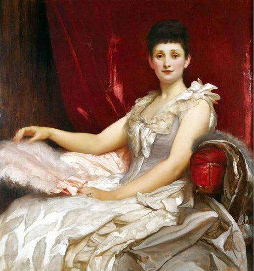 Portrait Of Amy Augusta, Lady Coleridge by Sir Frederic Lord Leighton