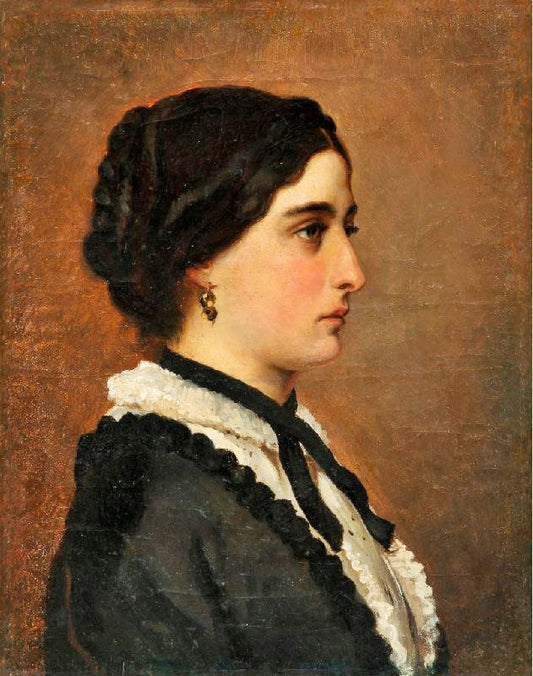Young Woman In Black by Albert Edelfelt
