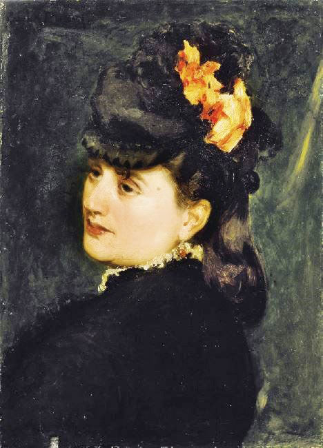Portrait Of Madame Ernest Feydeau by Charles Auguste Emile Carolus-Duran