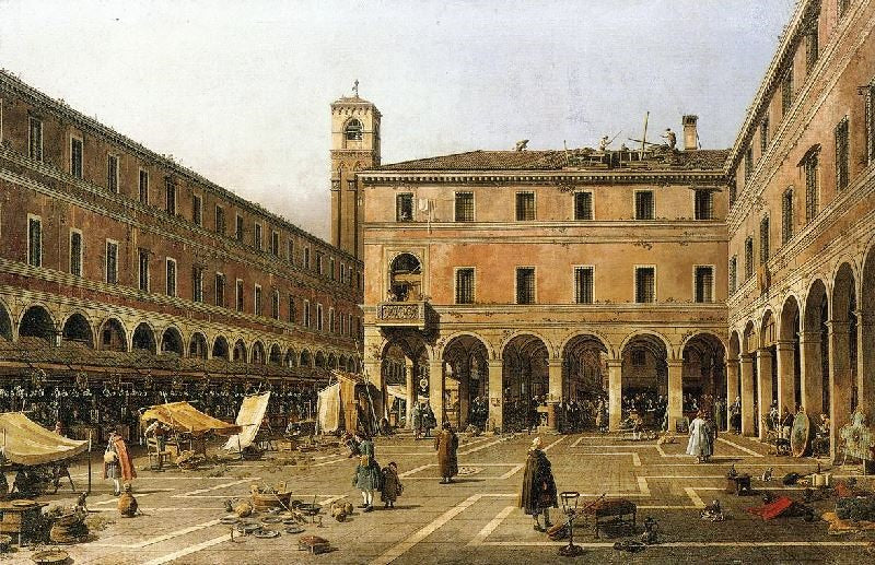 Campo Di Rialto by Canaletto