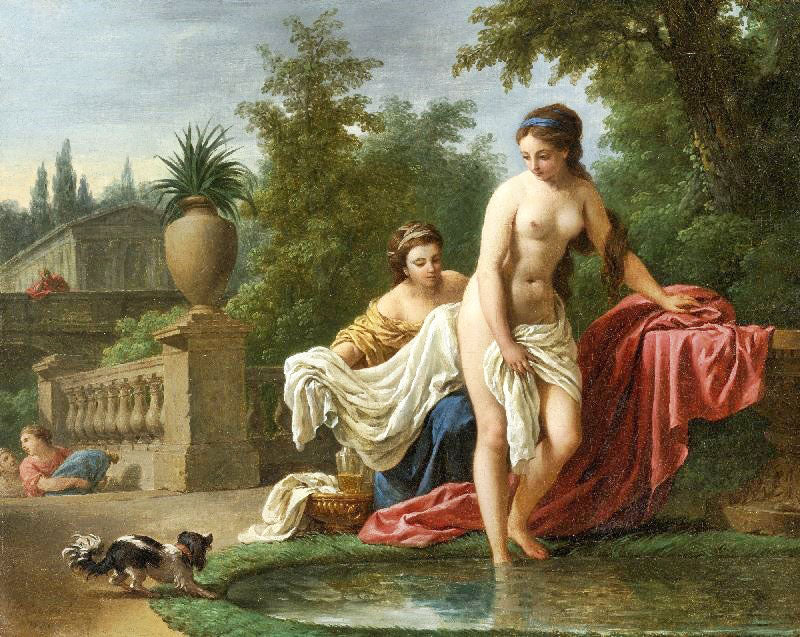 David And Bathsheba by Louis Jean François Lagrenée