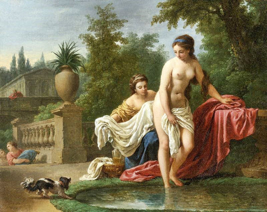 David And Bathsheba by Louis Jean François Lagrenée