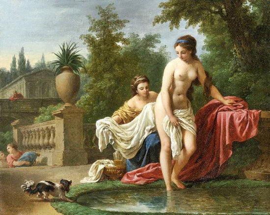 David And Bathsheba by Louis Jean François Lagrenée