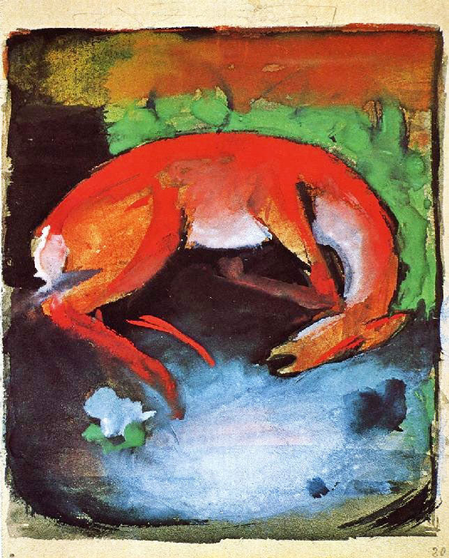 Dead Deer by Franz Marc