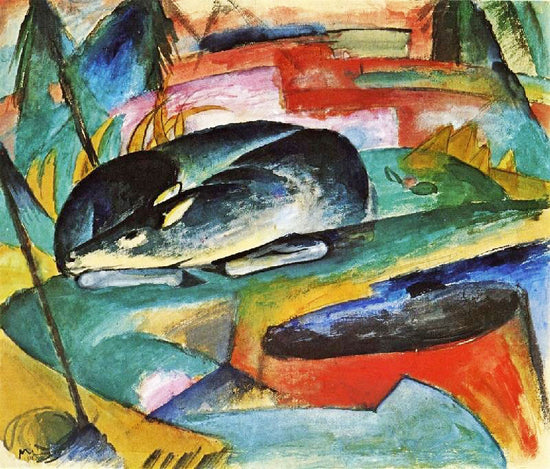 Sleeping Deer by Franz Marc