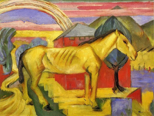 Long Yellow Horse by Franz Marc