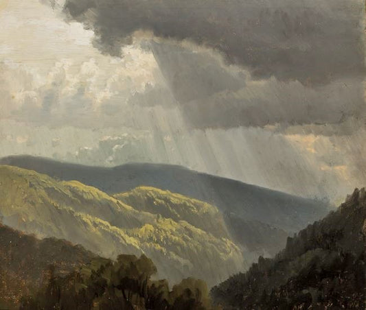 Cloud And Sunset Study by William Bradford
