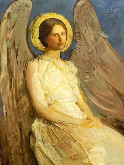 Seated Angel by Abbott Handerson Thayer