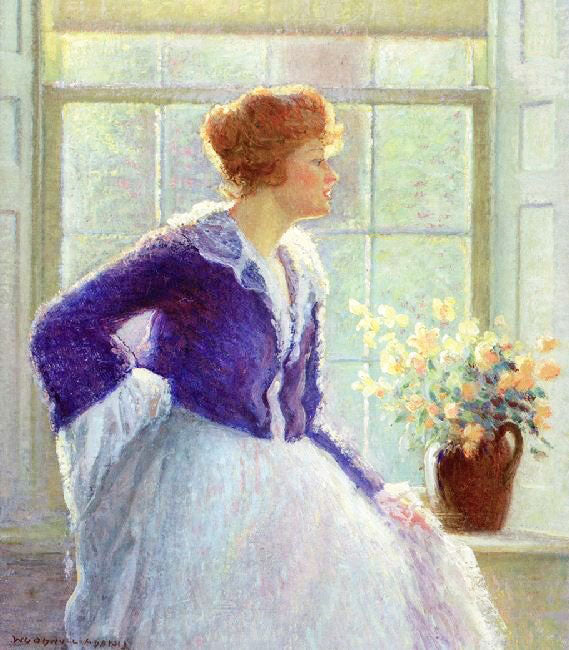 Lady By The Window by Woodhull Adams