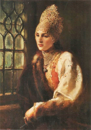 Boyarina by Konstantin Yegorovich Makovsk