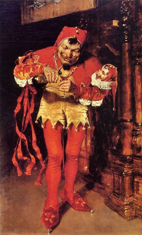 Keying Up, The Court Jester by William Merritt Chase