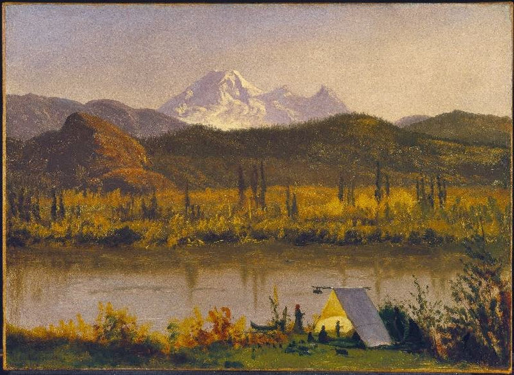 Mt. Baker, Washington, From The Frazier River by Albert Bierstadt