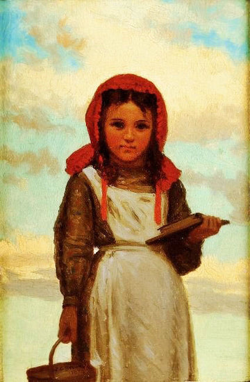Going To School by John George Brown