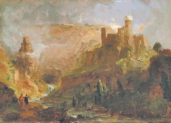 Petrarch ’S Home Vaucluse, Italy by Jasper Francis Cropse