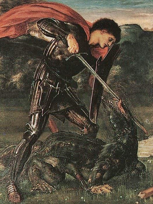 Saint George And The Dragon by Sir Edward Burne-Jones