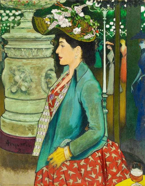 The Elegant Profile Of Bal Mabille by Louis Anquetin