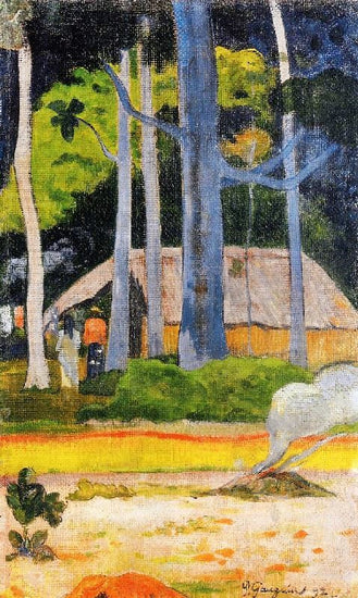 Cabin Under The Trees by Paul Gauguin