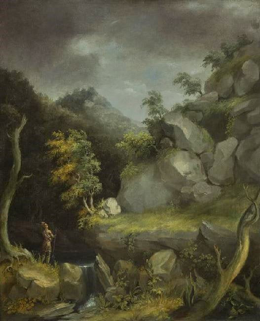 Landscape With Indian by Thomas Cole