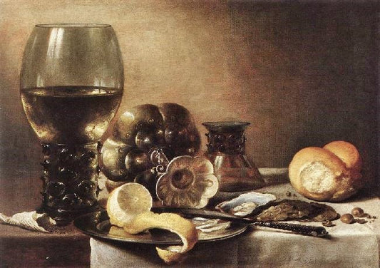 Still Life With Oysters by Pieter Claesz