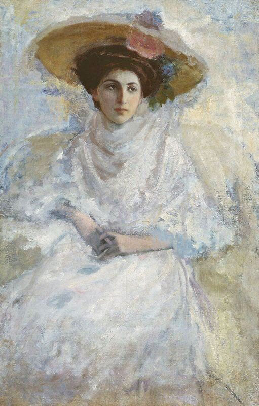 Woman In White by Alexander Leontovsk