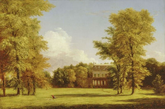 The Van Rensselaer Manor House by Thomas Cole