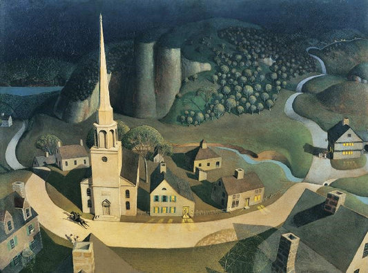 The Midnight Ride Of Paul Revere by Grant Wood