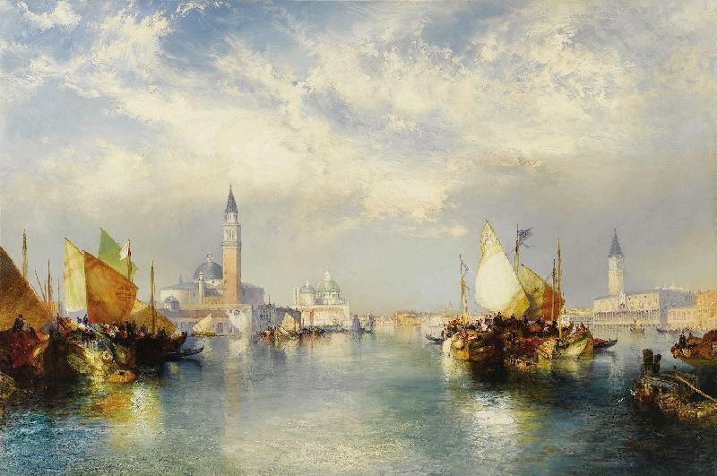 Splendor Of Venice (The Grand Canal) by Thomas Moran