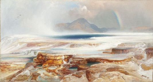 Hot Springs Of The Yellowstone by Thomas Moran