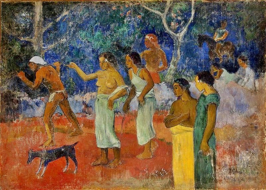 Scene From The Life Of Tahitians by Paul Gauguin