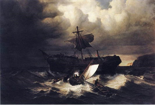 The Wreck Of An Emigrant Ship On The Coast Of New England by William Bradford