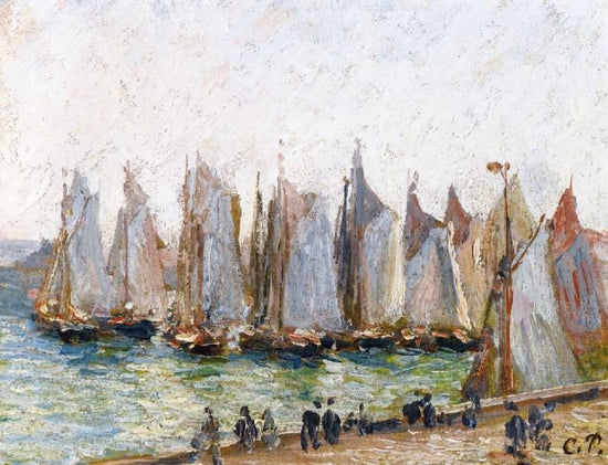 Regatta At The Port Of Havre by Camille Pissarro