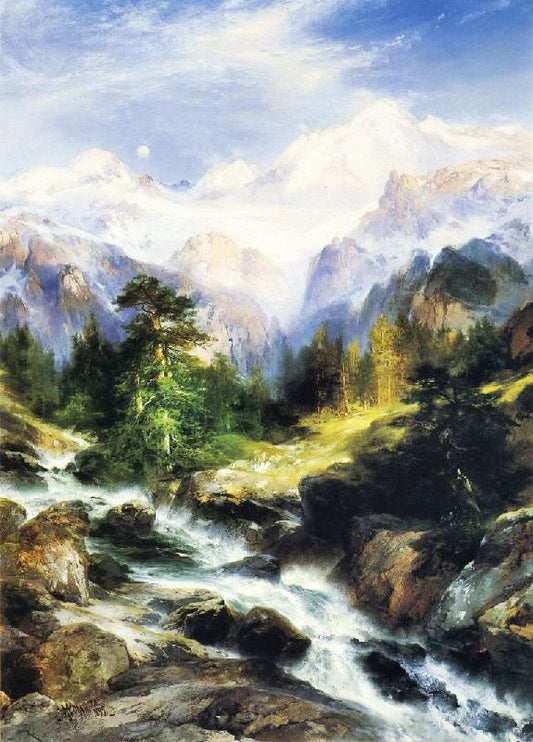 In The Teton Range by Thomas Moran