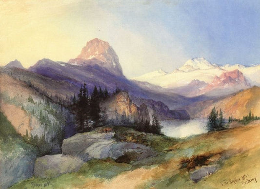 In The Big Horn Mountains, Wyoming by Thomas Moran